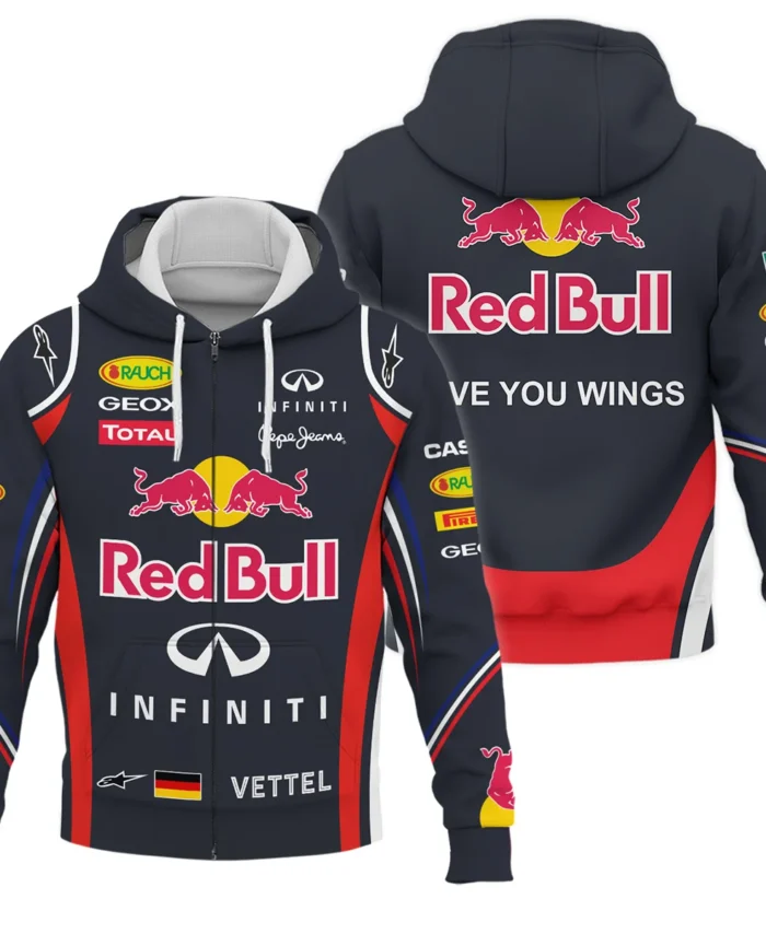 2011 Sebastian Vettel Racing Suit Red Bull Racing F1 Zipper Hoodie BLVASV110925A6ZHD