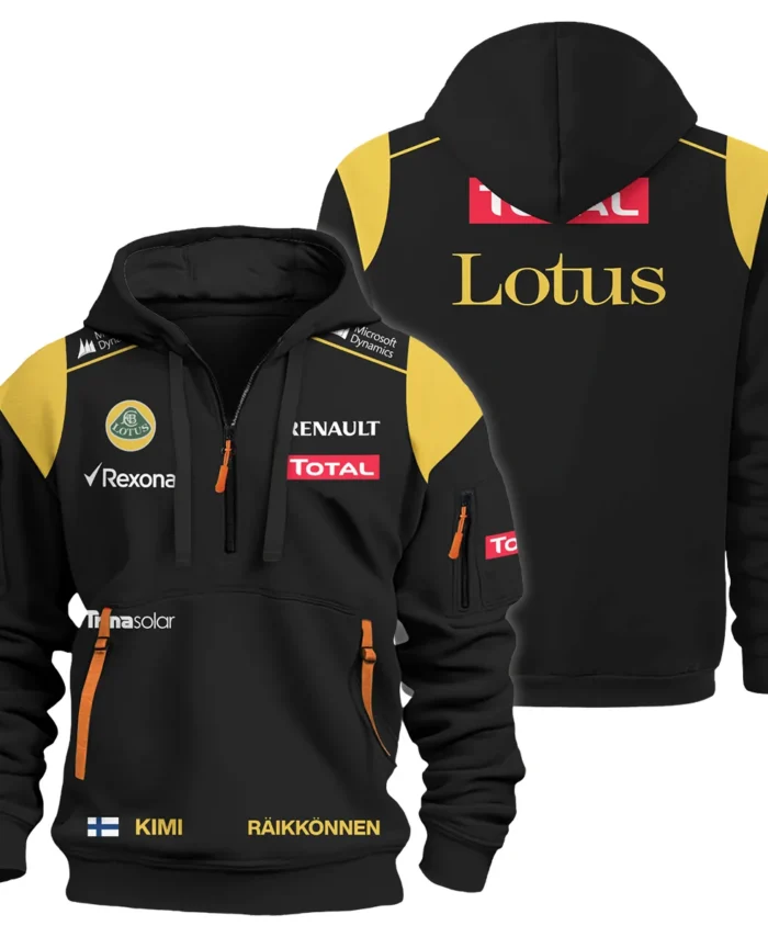 2012 Kimi Raikkonen Racing Suit Lotus Hoodie Half Zip BLVAKR191125A5HDF