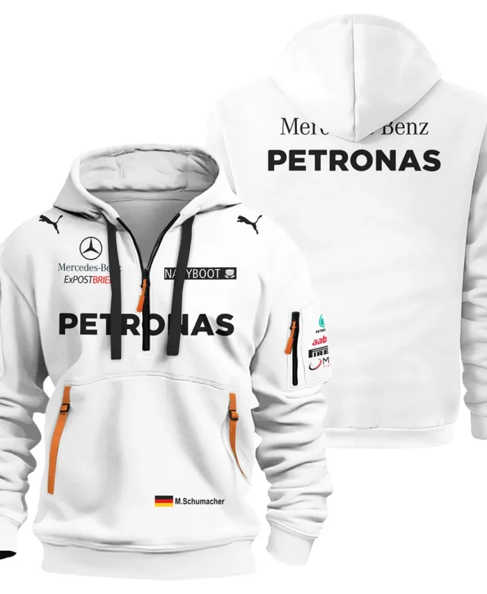 2012 Michael Schumacher Race Suit Mercedes F1 Hoodie Half Zip BLVAMC020925A2HDF