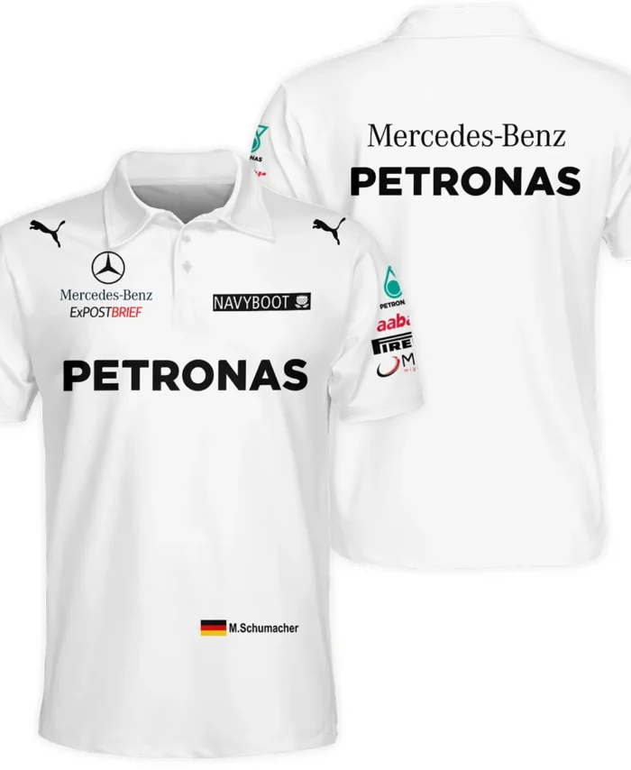 2012 Michael Schumacher Race Suit Mercedes F1 Polo Shirt BLVAMC020925A2PL