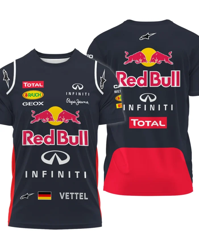 2012 Sebastian Vettel Racing Suit Red Bull Racing F1 T-Shirt BLVASV110925A5TS