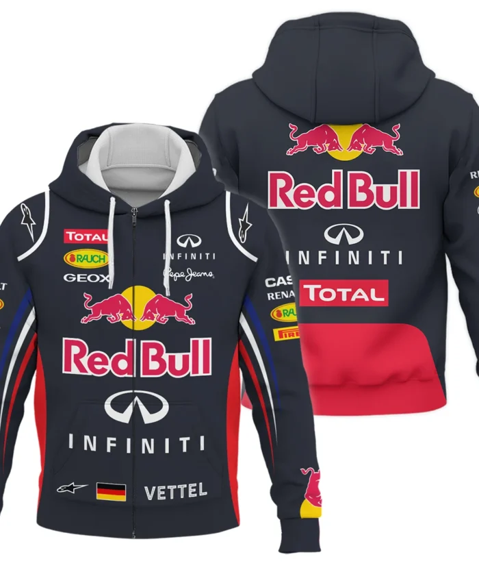 2012 Sebastian Vettel Racing Suit Red Bull Racing F1 Zipper Hoodie BLVASV110925A5ZHD