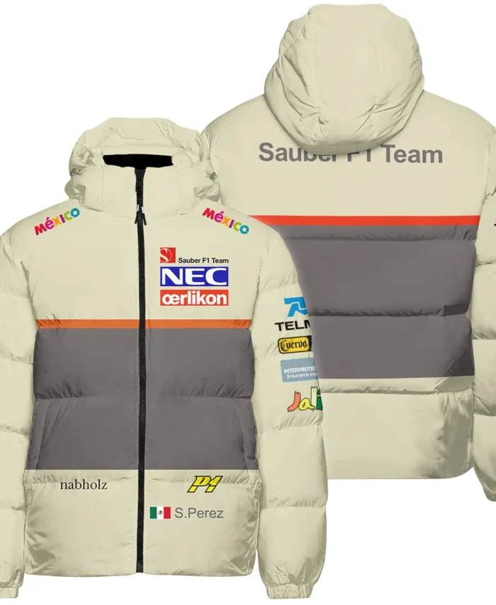 2012 Sergio Perez Racing Suit Sauber F1 Down & Puffer Jackets BLVASP170925A10HCJ
