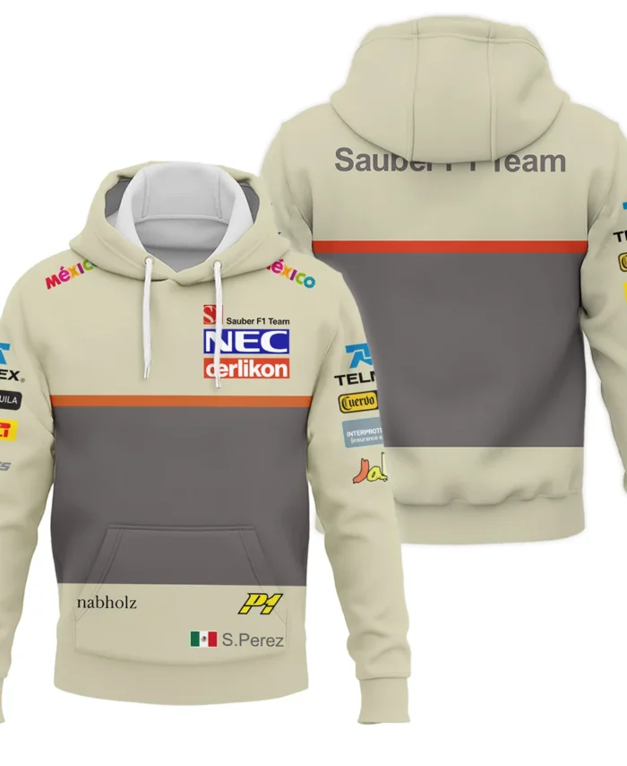 2012 Sergio Perez Racing Suit Sauber F1 Hoodie BLVASP170925A10HD