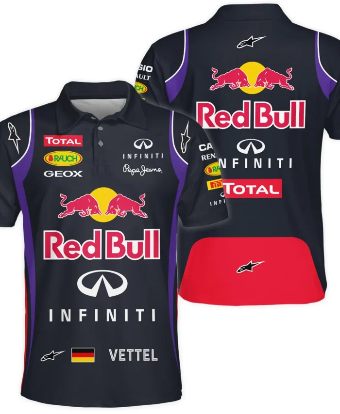 2013 Sebastian Vettel Racing Suit Red Bull Racing F1 Polo Shirt BLVASV110925A4PL