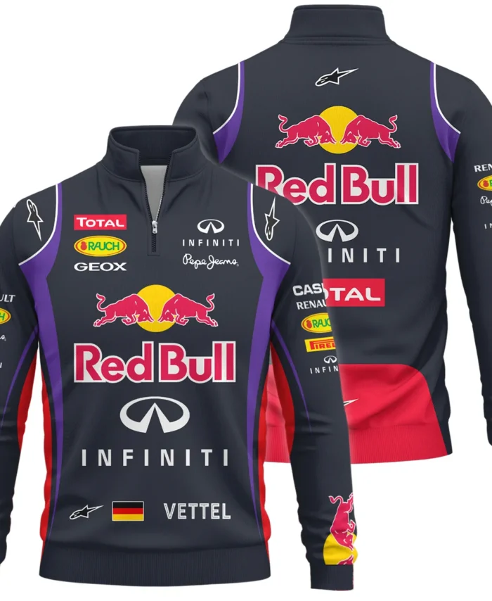 2013 Sebastian Vettel Racing Suit Red Bull Racing F1 Quarter-Zip Sweatshirt BLVASV110925A4QZS