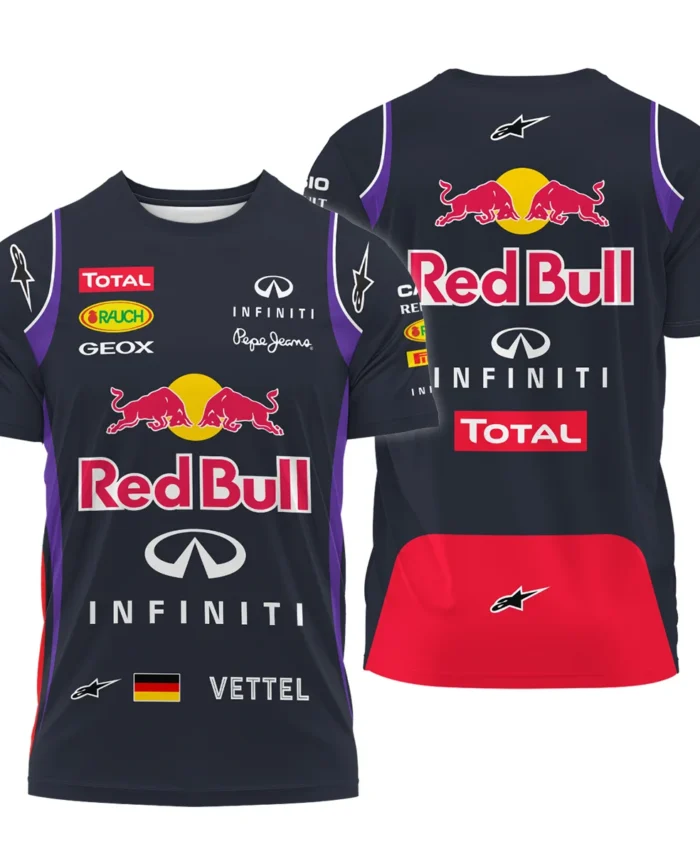 2013 Sebastian Vettel Racing Suit Red Bull Racing F1 T-Shirt BLVASV110925A4TS
