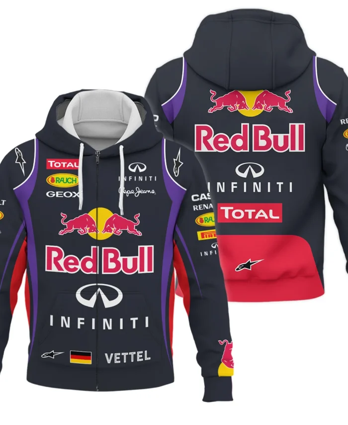 2013 Sebastian Vettel Racing Suit Red Bull Racing F1 Zipper Hoodie BLVASV110925A4ZHD
