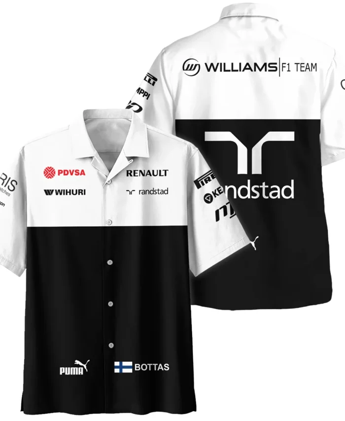 2013 Valtteri Bottas Racing Suit Williams F1 Hawaiian Shirt BLVAVB130925A2HW