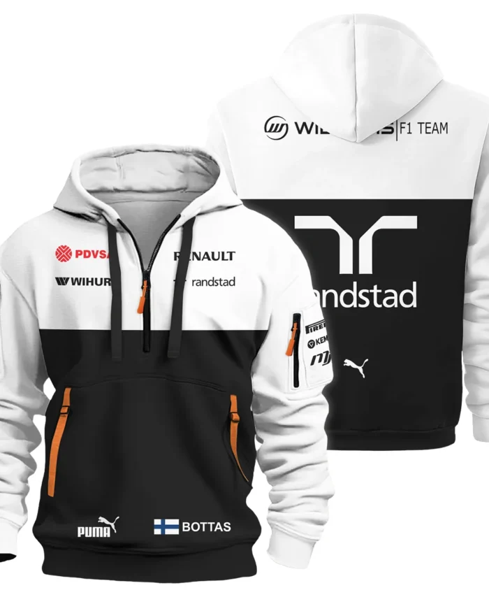 2013 Valtteri Bottas Racing Suit Williams F1 Hoodie Half Zip BLVAVB130925A2HDF