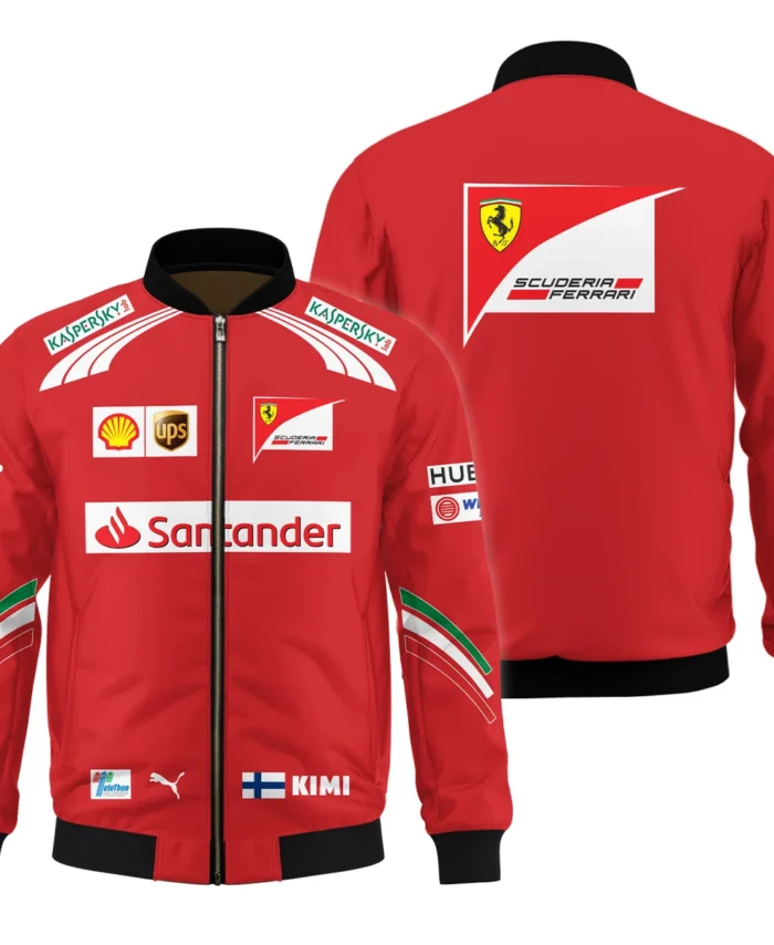 2014 Kimi Raikkonen Racing Suit Ferrari F1 Bomber BLVAKR191125A11BB