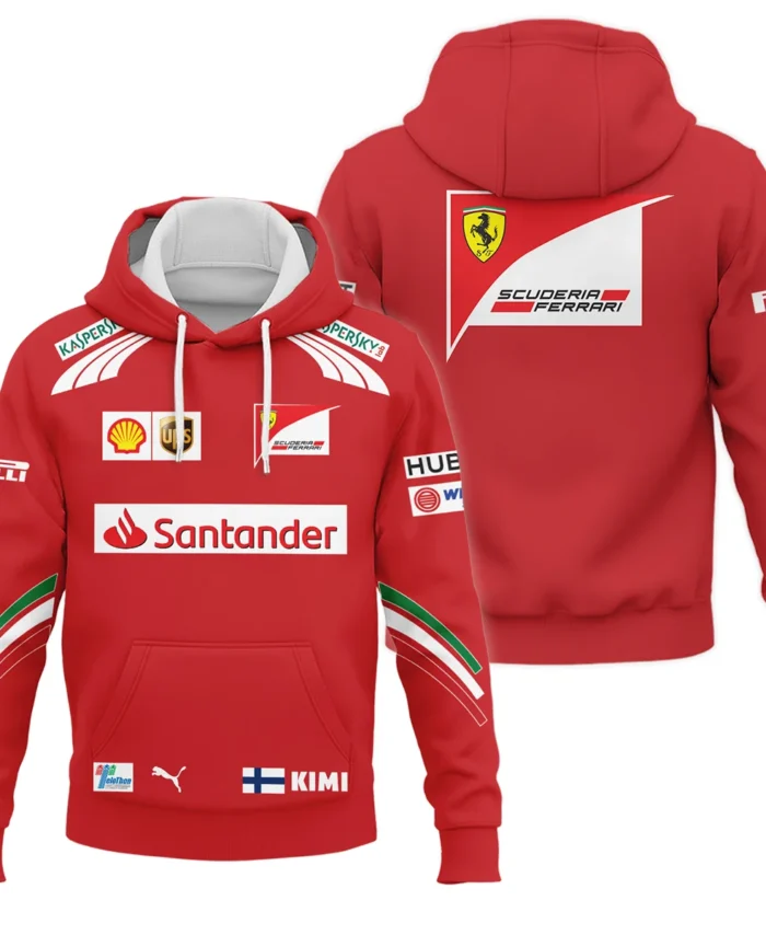 2014 Kimi Raikkonen Racing Suit Ferrari F1 Hoodie BLVAKR191125A11HD