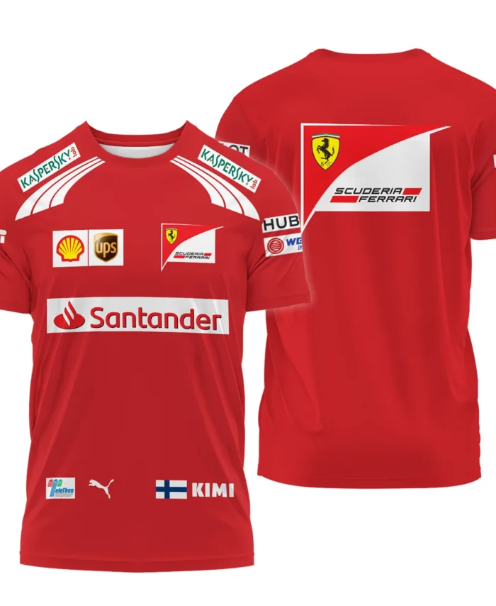 2014 Kimi Raikkonen Racing Suit Ferrari F1 T-Shirt BLVAKR191125A11TS