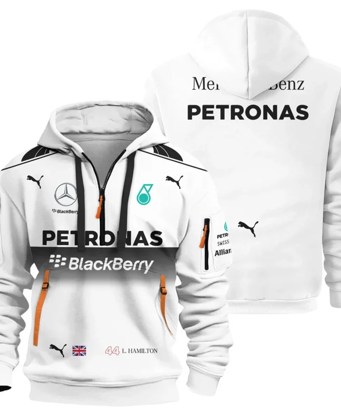 2014 Lewis Hamilton Racing Suit Mercedes F1 Hoodie Half Zip BLVALH260825A8HDF