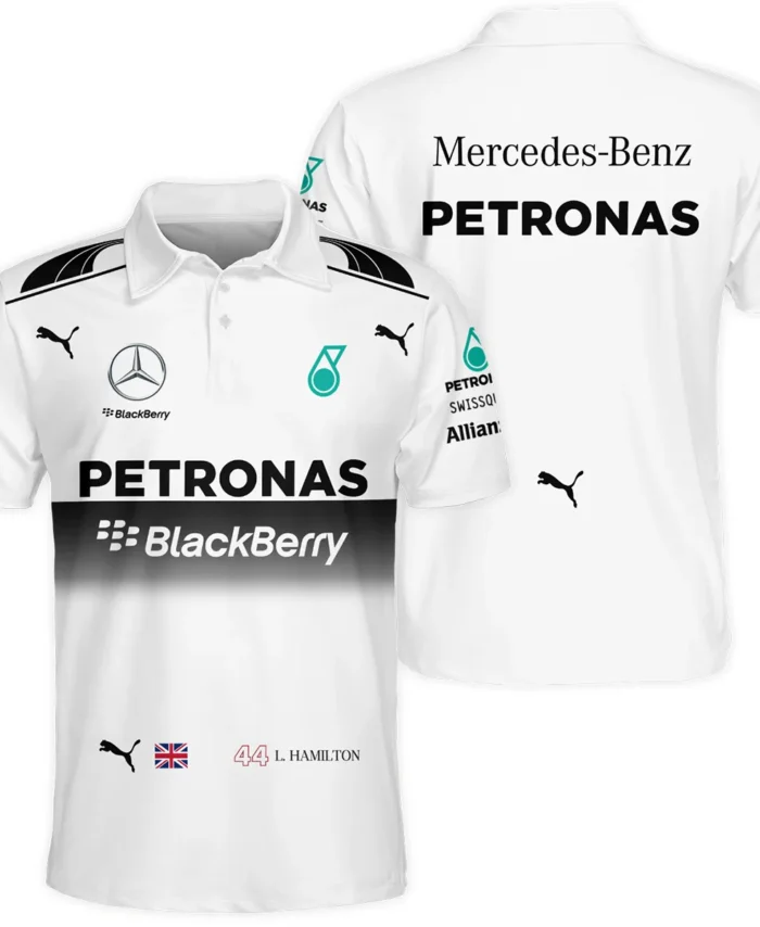 2014 Lewis Hamilton Racing Suit Mercedes F1 Polo Shirt BLVALH260825A8PL