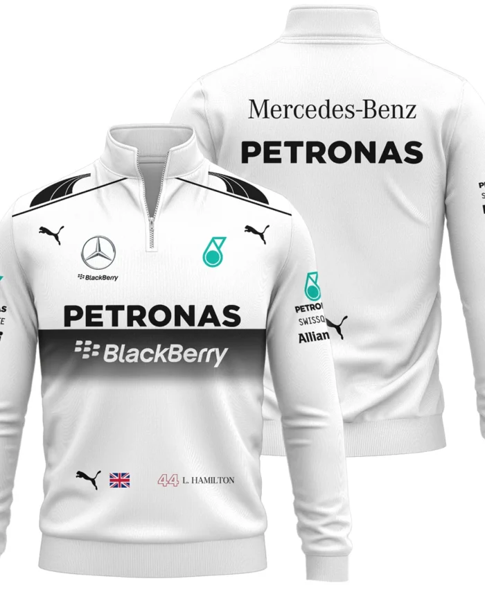 2014 Lewis Hamilton Racing Suit Mercedes F1 Quarter-Zip Sweatshirt BLVALH260825A8QZS