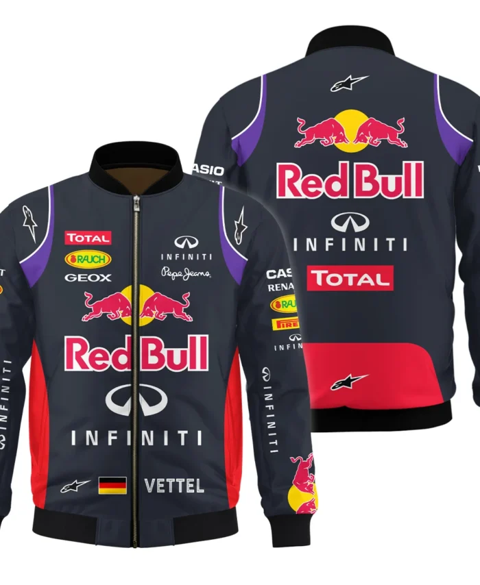 2014 Sebastian Vettel Racing Suit Red Bull Racing F1 Bomber BLVASV110925A3BB