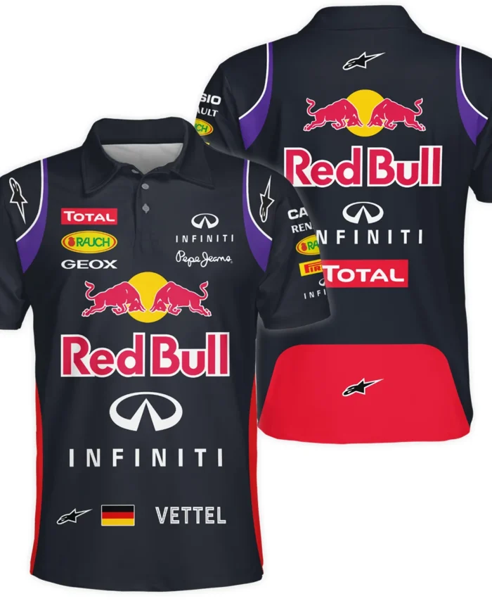 2014 Sebastian Vettel Racing Suit Red Bull Racing F1 Polo Shirt BLVASV110925A3PL