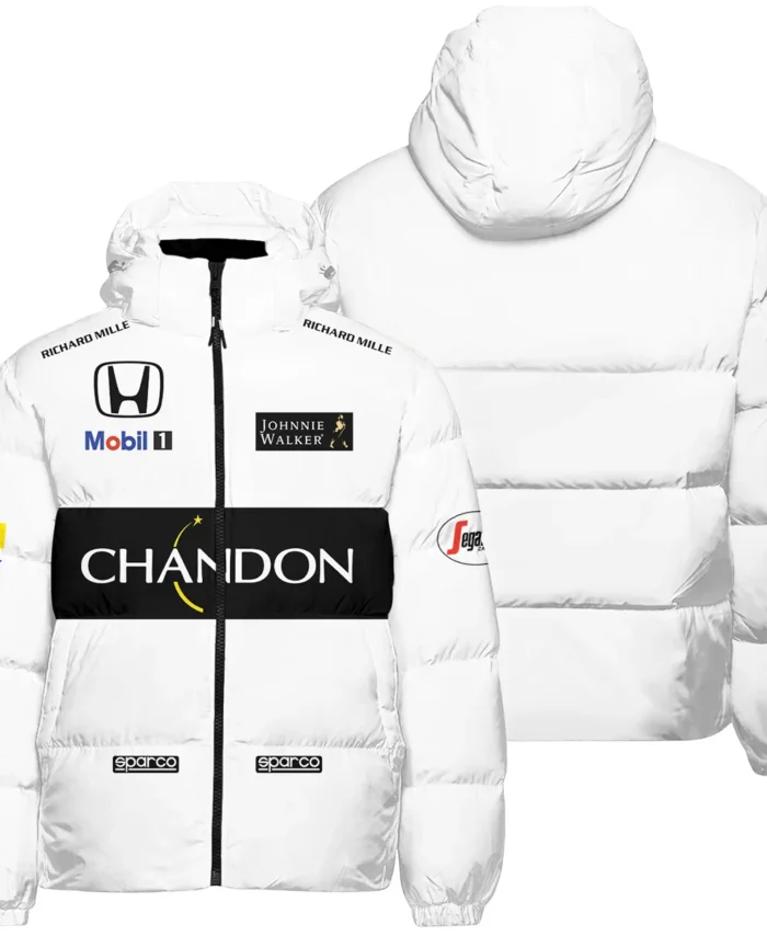2015 Fernando Alonso Racing Suit McLaren F1 Down & Puffer Jackets BLVAFA030925A2HCJ