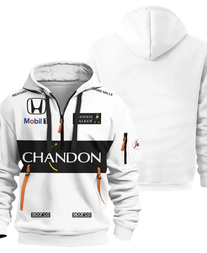 2015 Fernando Alonso Racing Suit McLaren F1 Hoodie Half Zip BLVAFA030925A2HDF