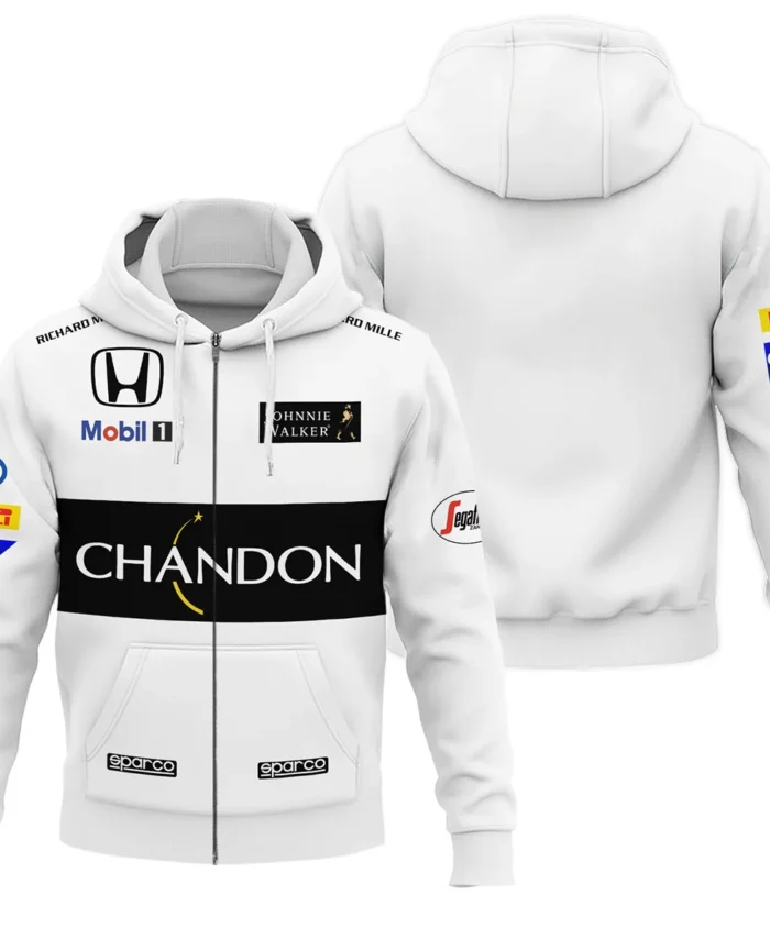 2015 Fernando Alonso Racing Suit McLaren F1 Zipper Hoodie BLVAFA030925A2ZHD