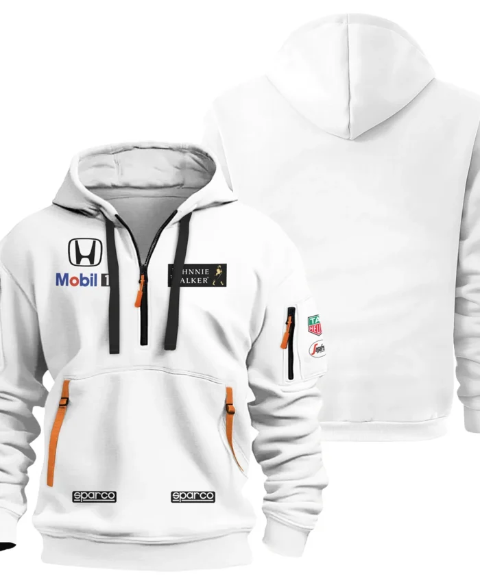 2015 Jenson Button Racing Suit McLaren F1 Hoodie Half Zip BLVAJB010925A6HDF