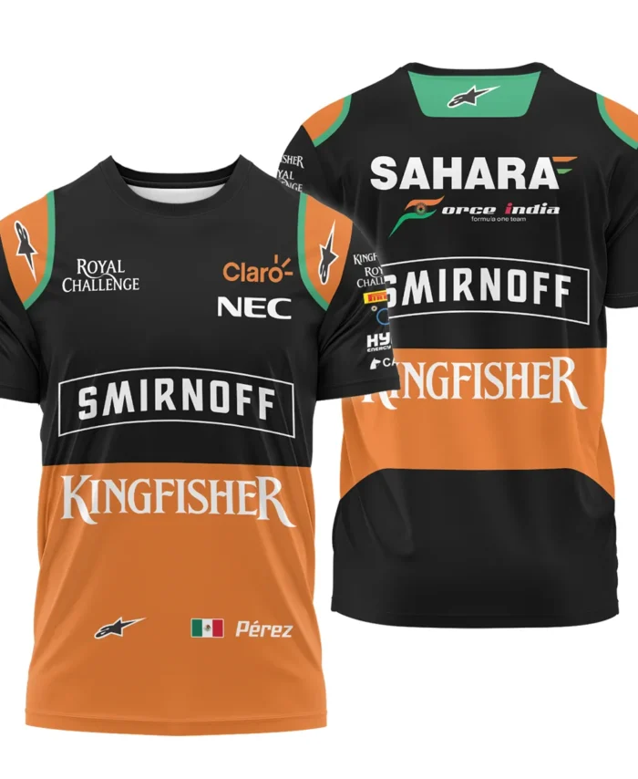 2015 Sergio Perez Racing Suit Force India F1 T-Shirt BLVASP170925A7TS