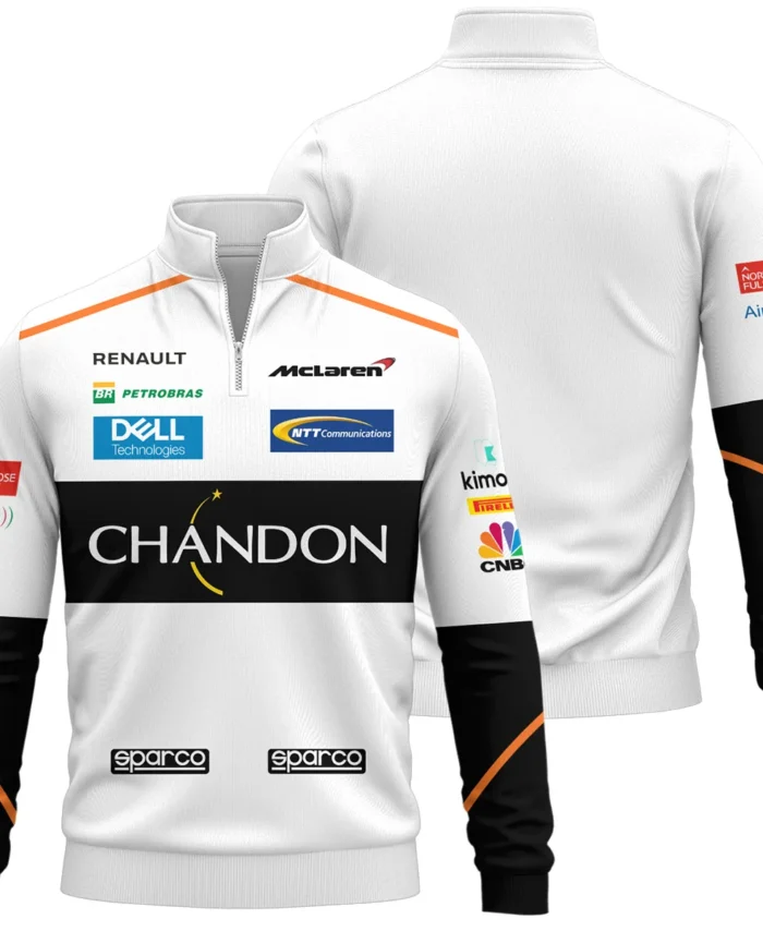 2016 Fernando Alonso Racing Suit McLaren F1 Quarter-Zip Sweatshirt BLVAFA030925A3QZS