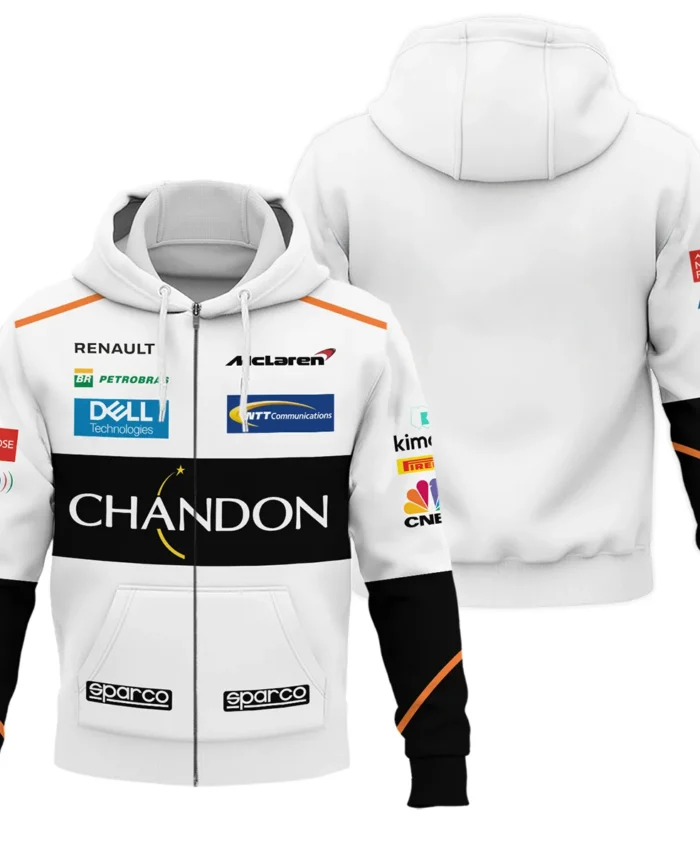 2016 Fernando Alonso Racing Suit McLaren F1 Zipper Hoodie BLVAFA030925A3ZHD