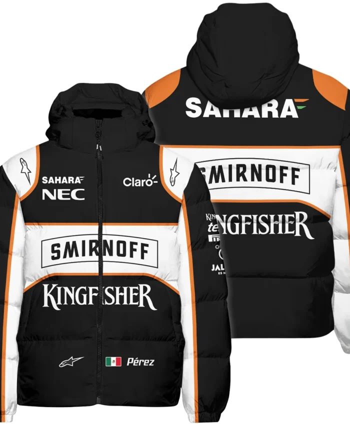 2016 Sergio Perez Racing Suit Force India F1 Down & Puffer Jackets BLVASP170925A6HCJ