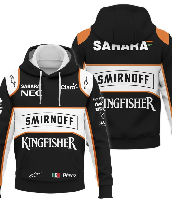 2016 Sergio Perez Racing Suit Force India F1 Hoodie BLVASP170925A6HD