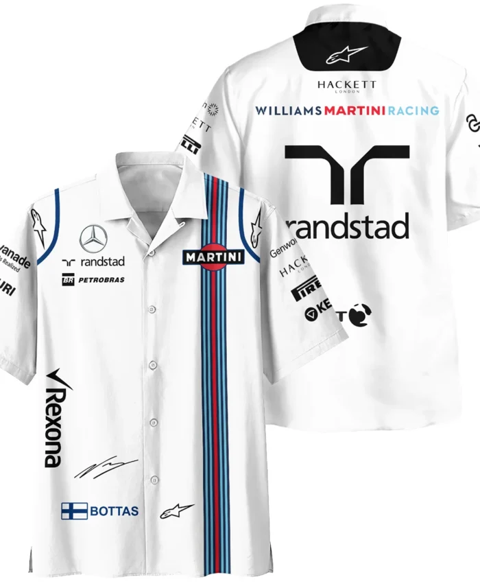 2016 Valtteri Bottas Racing Suit Williams F1 Hawaiian Shirt BLVAVB130925A3HW