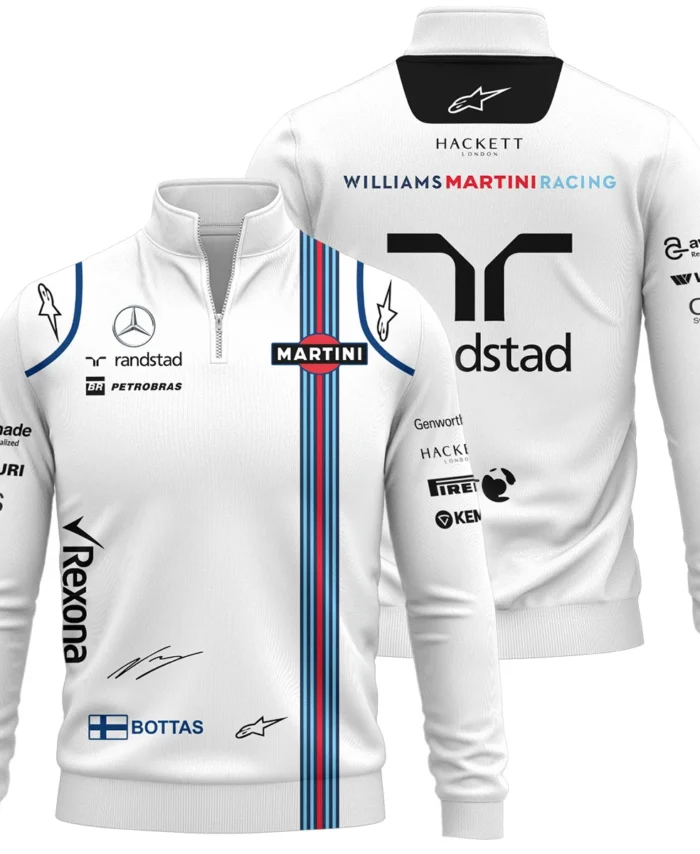 2016 Valtteri Bottas Racing Suit Williams F1 Quarter-Zip Sweatshirt BLVAVB130925A3QZS