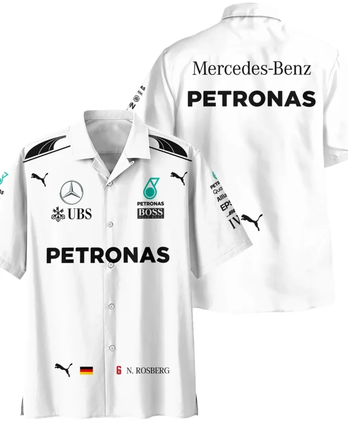 2016 WDC Nico Rosberg Racing Suit Mercedes F1 Hawaiian Shirt BLVANR281125A1HW