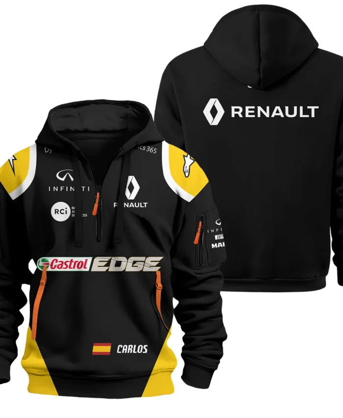 2017 Carlos Sainz Racing Suit Renault F1 Hoodie Half Zip BLVACS190825A2HDF