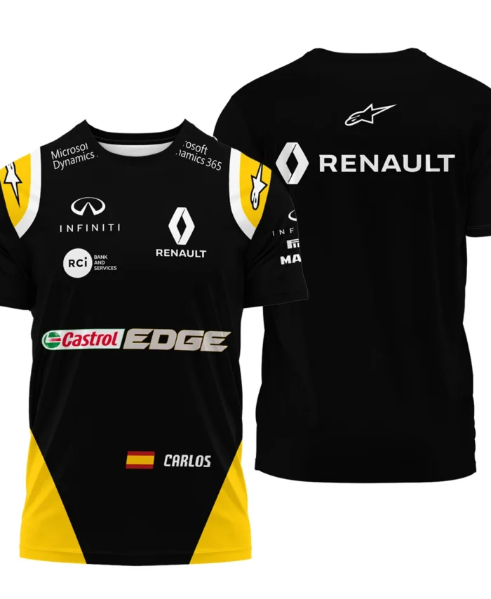2017 Carlos Sainz Racing Suit Renault F1 T-Shirt BLVACS190825A2TS