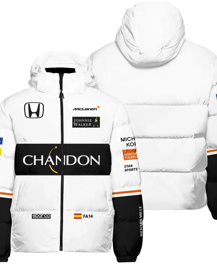 2017 Fernando Alonso Racing Suit McLaren F1 Down & Puffer Jackets BLVAFA030925A1HCJ