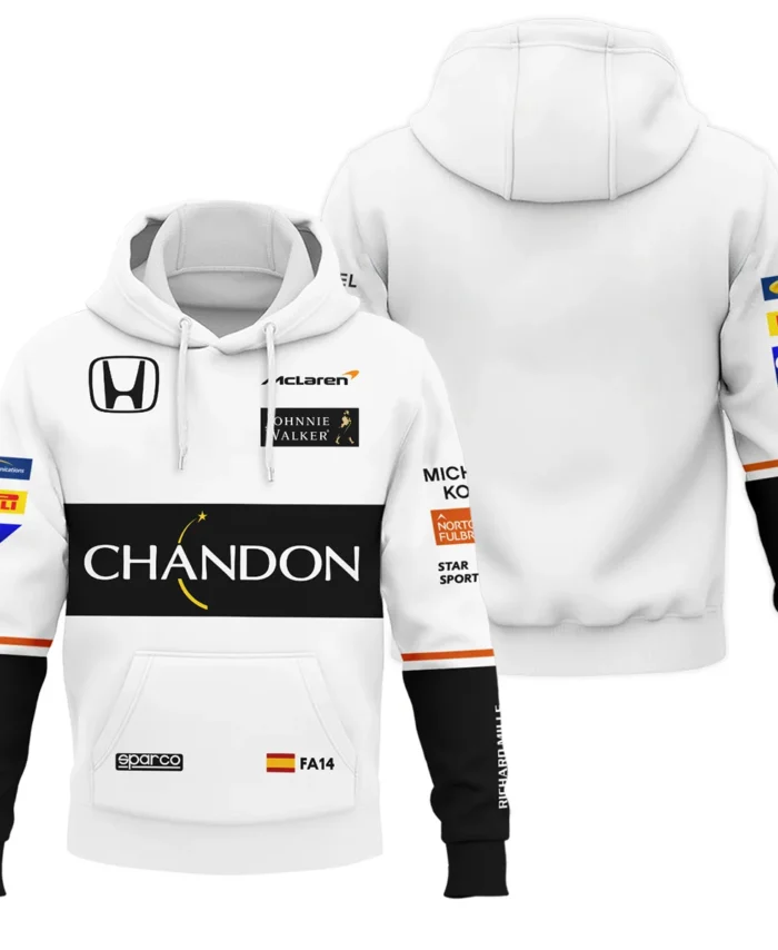2017 Fernando Alonso Racing Suit McLaren F1 Hoodie BLVAFA030925A1HD