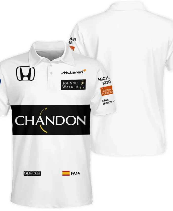 2017 Fernando Alonso Racing Suit McLaren F1 Polo Shirt BLVAFA030925A1PL