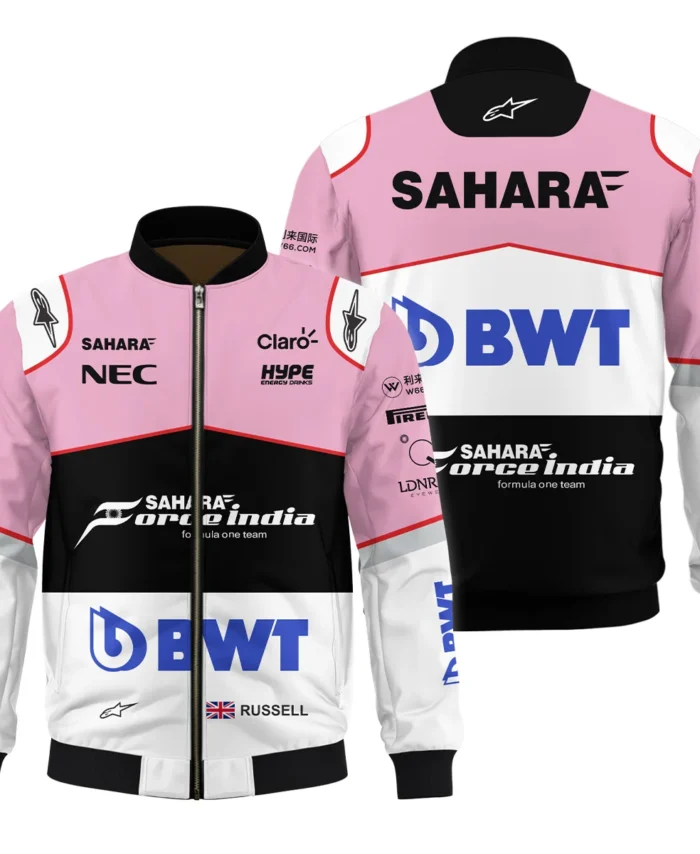2017 George Russell Racing Suit Force India F1 Bomber BLVAGR080925A7BB