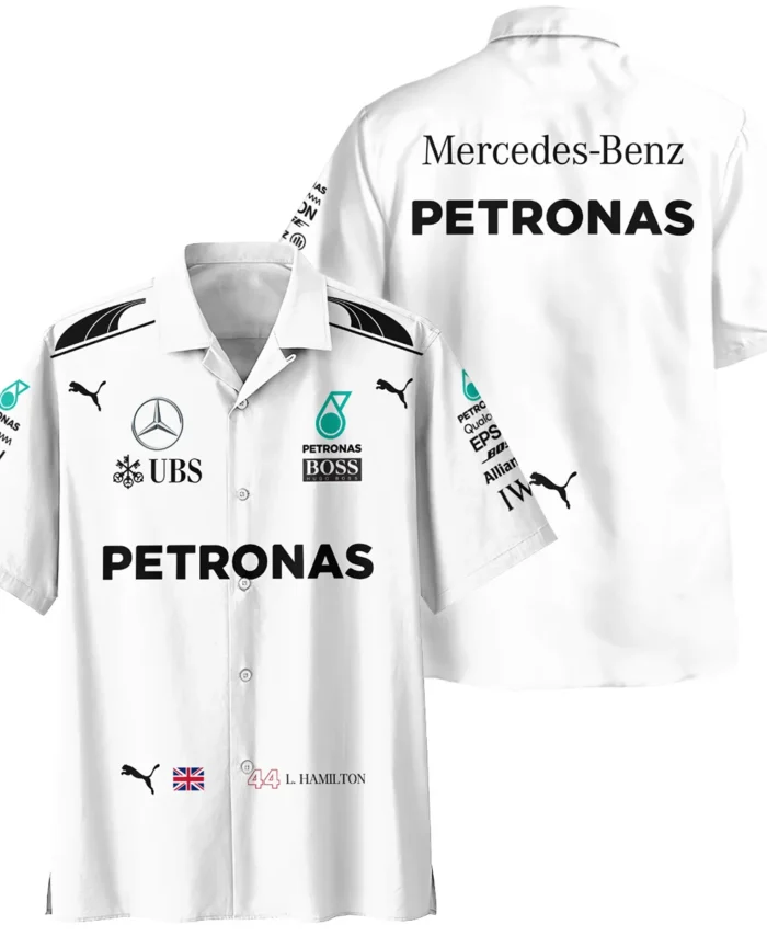 2017 Lewis Hamilton Racing Suit Mercedes F1 Hawaiian Shirt BLVALH260825A7HW