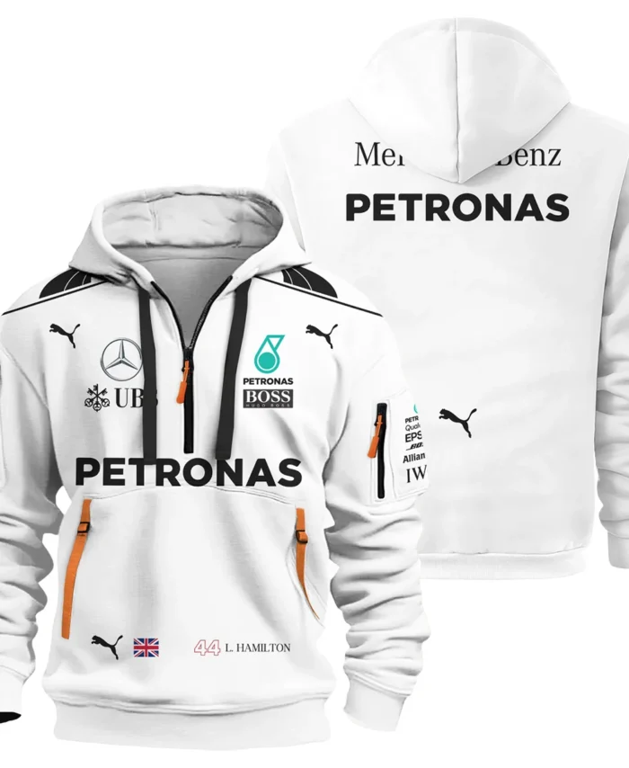 2017 Lewis Hamilton Racing Suit Mercedes F1 Hoodie Half Zip BLVALH260825A7HDF