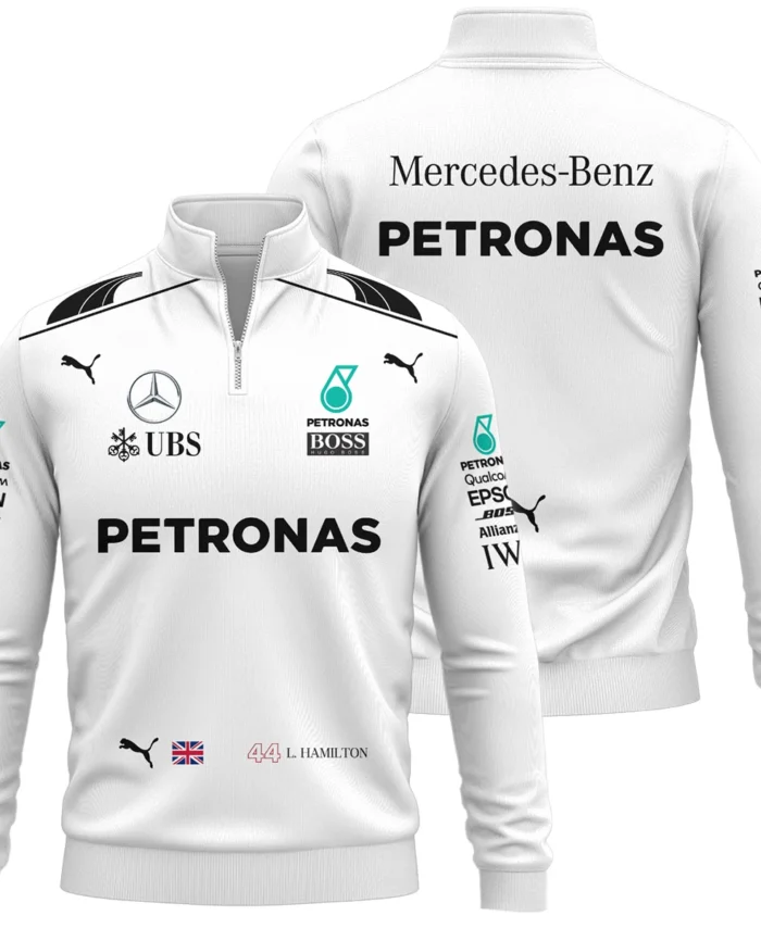 2017 Lewis Hamilton Racing Suit Mercedes F1 Quarter-Zip Sweatshirt BLVALH260825A7QZS