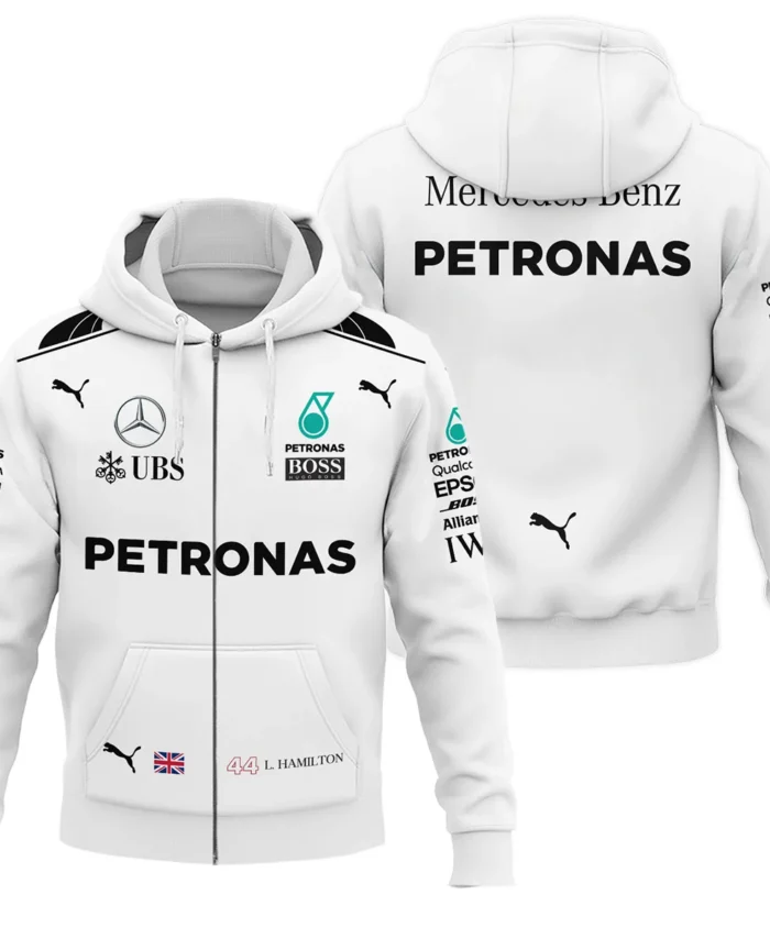 2017 Lewis Hamilton Racing Suit Mercedes F1 Zipper Hoodie BLVALH260825A7ZHD
