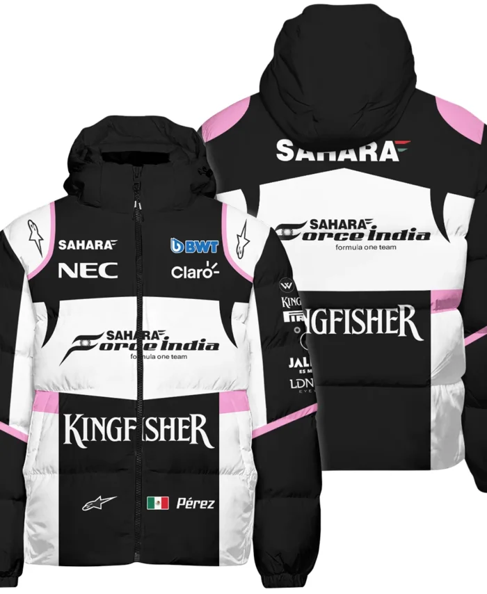 2017 Sergio Perez Racing Suit Force India F1 Down & Puffer Jackets BLVASP170925A5HCJ