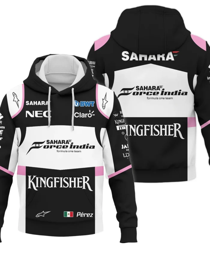 2017 Sergio Perez Racing Suit Force India F1 Hoodie BLVASP170925A5HD