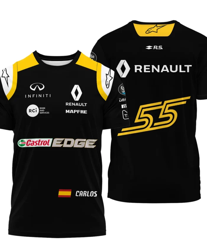 2018 Carlos Sainz Racing Suit Renault F1 T-Shirt BLVACS190825A1TS
