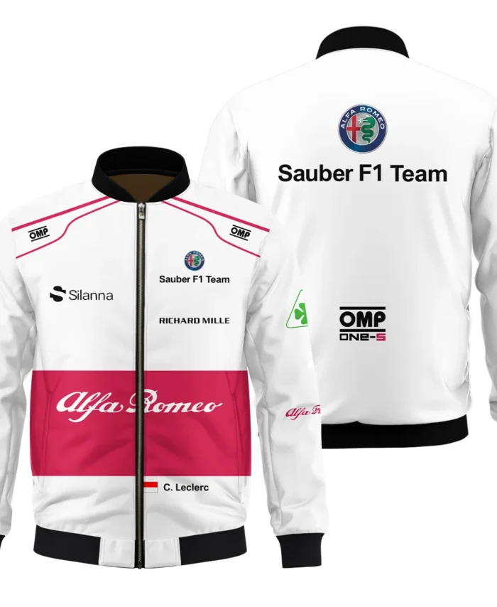 2018 Charles Leclerc Racing Suit Alfa Romeo Sauber F1 Bomber BLVACL260825A6BB