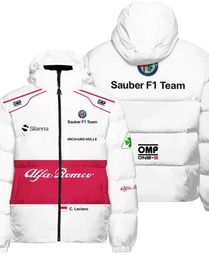 2018 Charles Leclerc Racing Suit Alfa Romeo Sauber F1 Down & Puffer Jackets BLVACL260825A6HCJ
