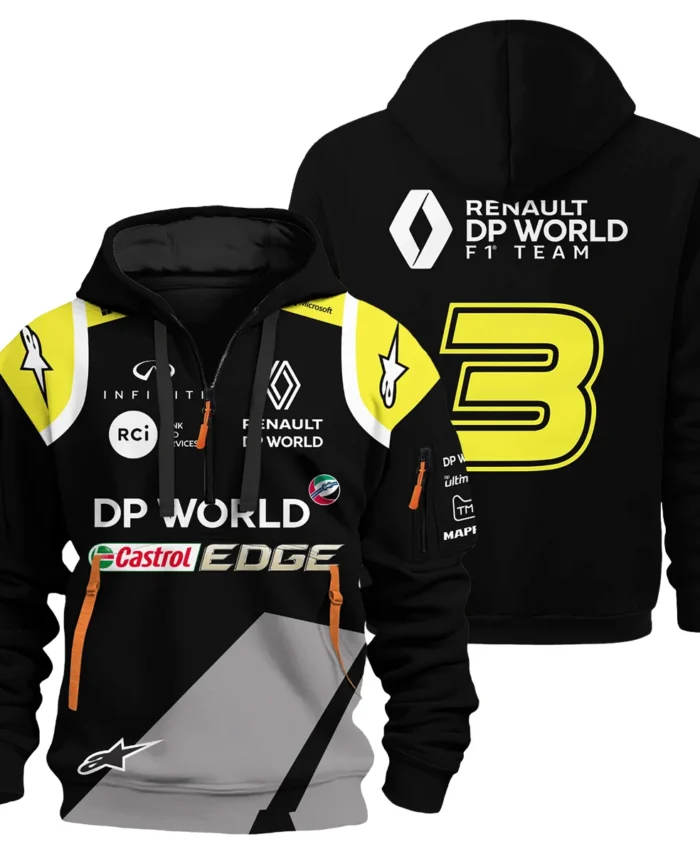 2018 Race Suit Uniform Hoodie Half Zipper For Fans BLVA180725A01HDF-1 CleanFit